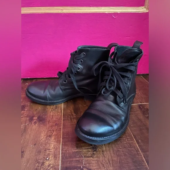 Ann Demeulemeester black leather lace up ankle boot size EU 36 - Picture 5 of 8